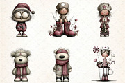 Whimsical Nurse Christmas Clipart, an Illustration by DreamCafeArt (Thumbnail 7 of 8)