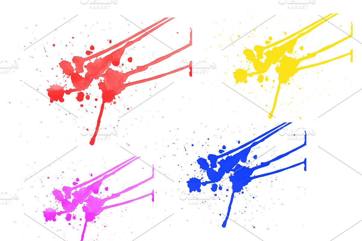 4 CoolSplatter Brushes for Photoshop, a Brush Add-On by PeoGeo Creative (Photo 5 of 8)