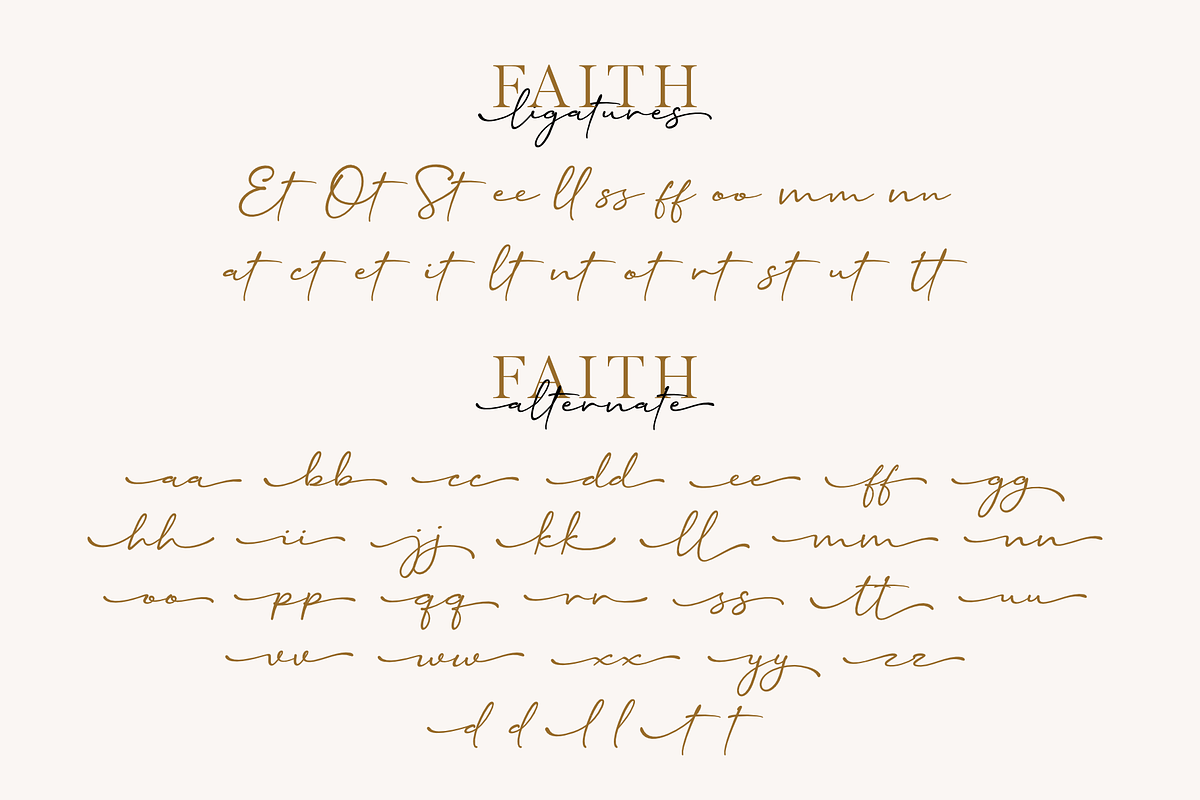 Heaven & Faith – Font Duo, a Script Font by Silverdav (Photo 12 of 13)
