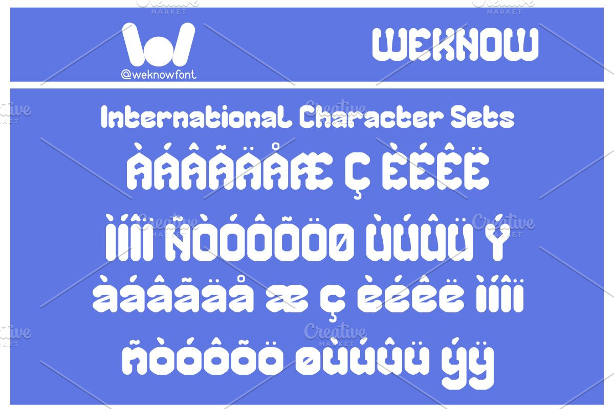Chubby Tech font, a Font by weknow (Photo 7 of 8)