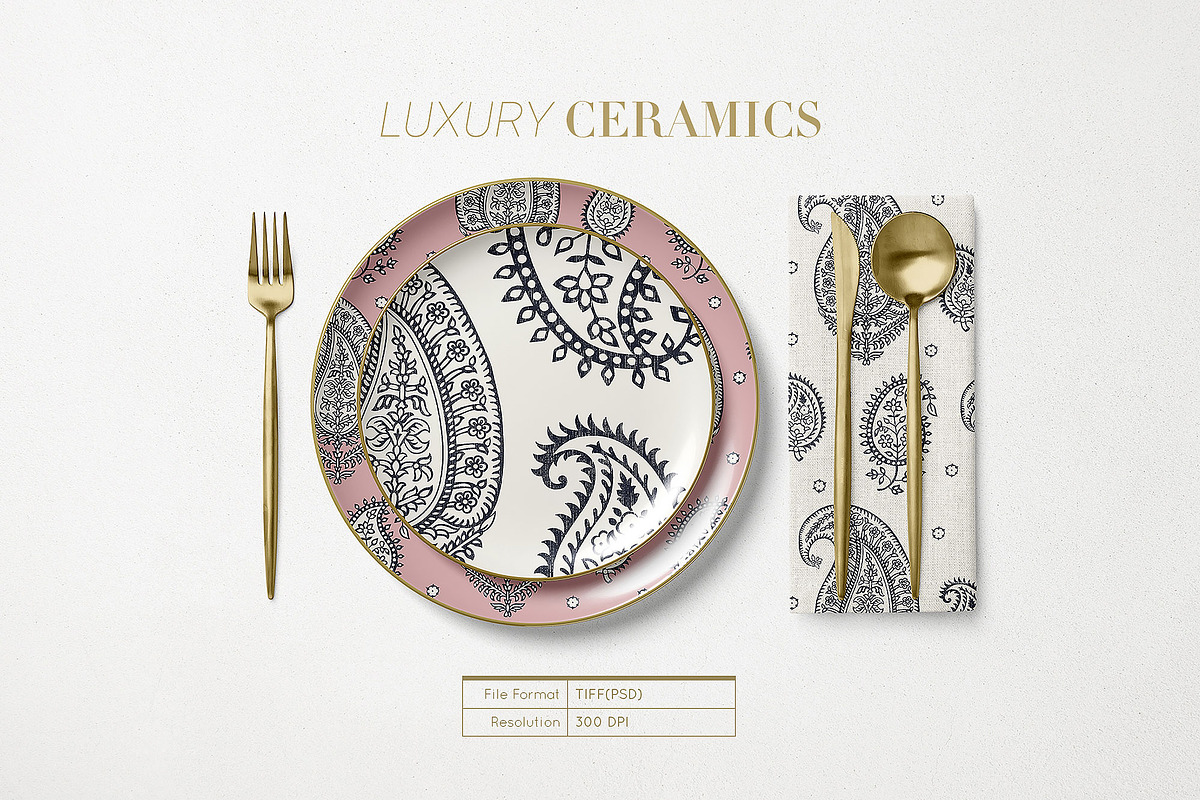 Vintage Block Prints Paisley & Motif, a Pattern Graphic by TSTUDIO (Photo 10 of 10)