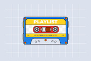 4 Retro Style Tapes, an Object Graphic by katyaskrn (Thumbnail 3 of 5)
