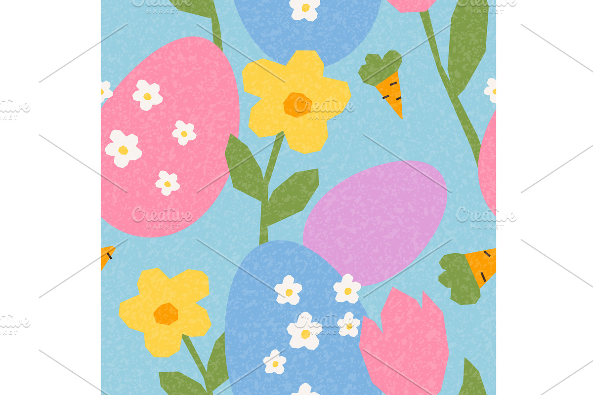 Seamless pattern for Easter, a Texture Illustration by Andrey Yaroslavtsev