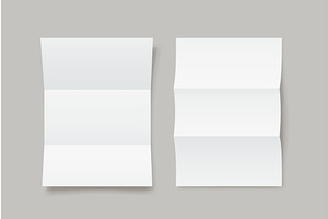 folded paper lists folded set with, a Texture Illustration by IfH