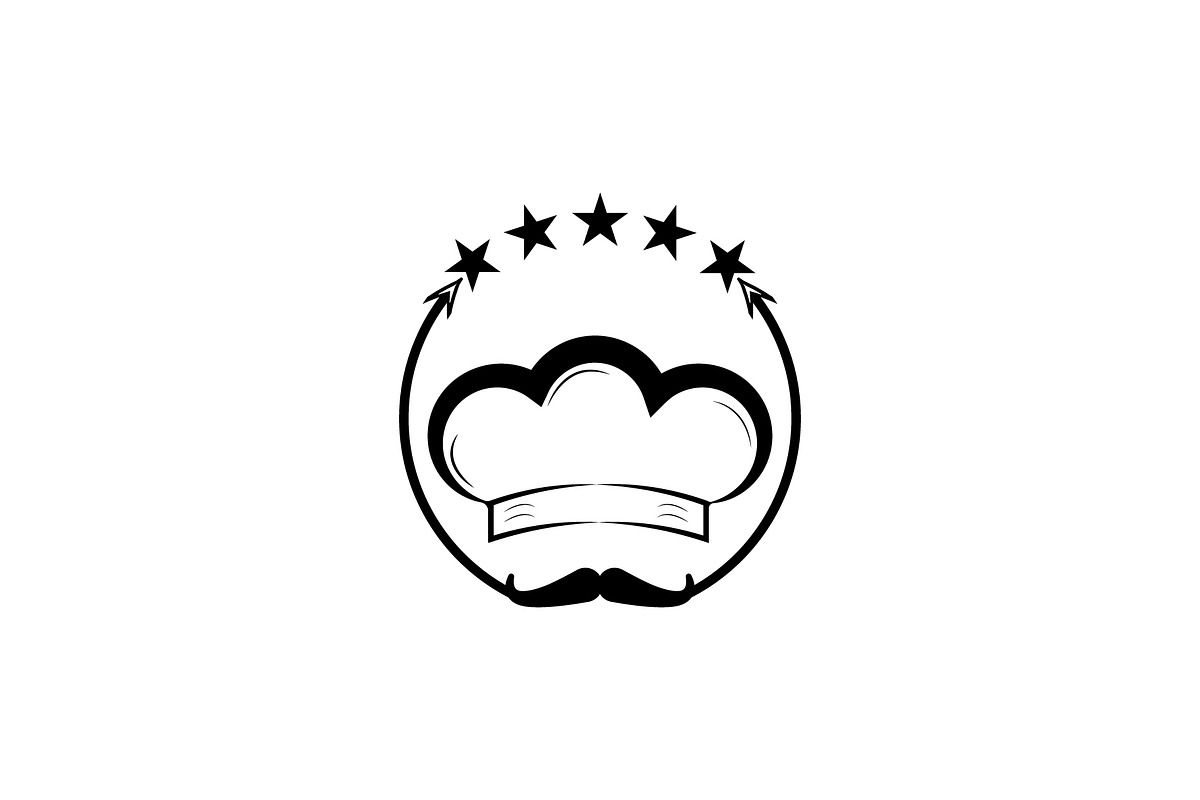Five Star Chef Hat Restaurant Logo, a Branding & Logo Template by Salman Shop (Photo 4 of 4)