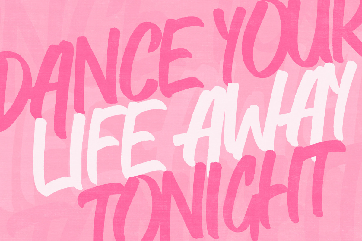 Think Music Script Font preview 5