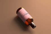 Amber Glass Bottle Mockups, a Cups & Container Mockup by pmvch (Thumbnail 10 of 10)