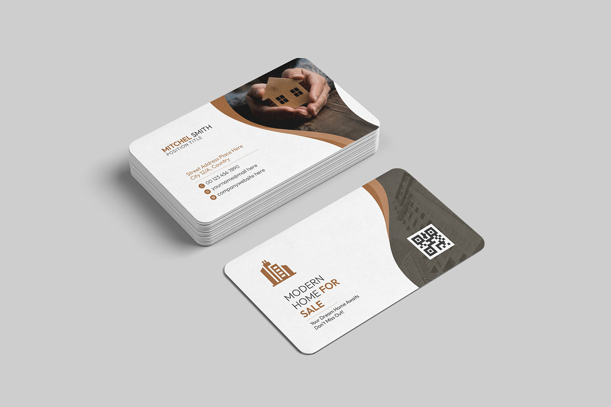 Real Estate Business Card Template, a Business Card Template by VectStock (Photo 3 of 5)