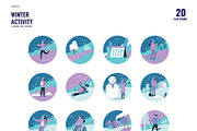 WINTER ACTIVITY ICONS, an Icon by Foxyard studio (Thumbnail 2 of 2)