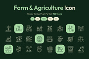 Farm and Agriculture Icon Collection, an Outline Icon by Prosymbols (Thumbnail 1 of 8)
