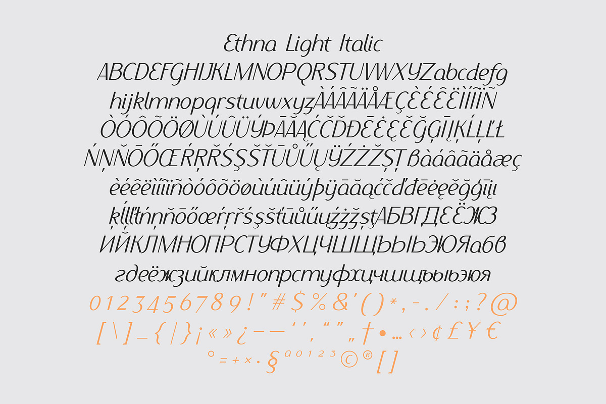 Ethna Italic, a Sans Serif Font by NREY (Photo 3 of 5)