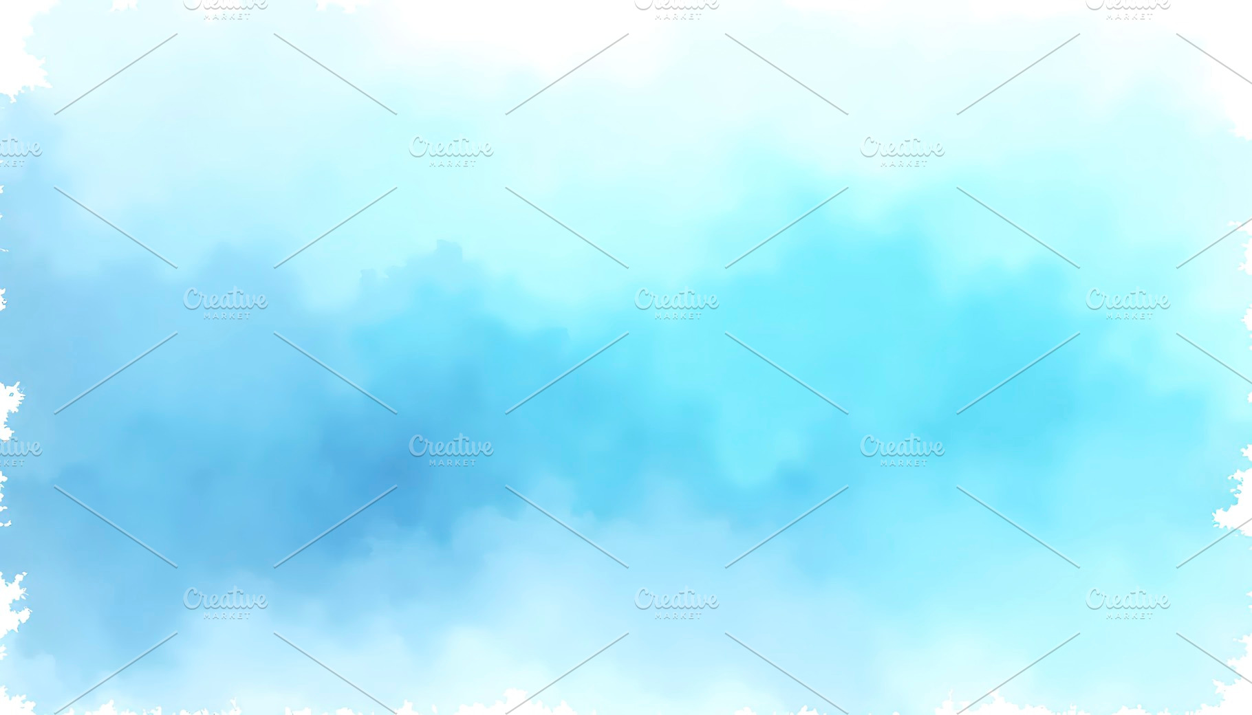Blue Turquoise Watercolor Gradient W, a Photo by LOGOCREATIVE