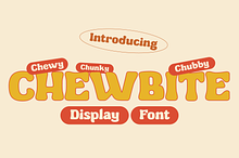 Chewbite - Bold Chubby Display Font