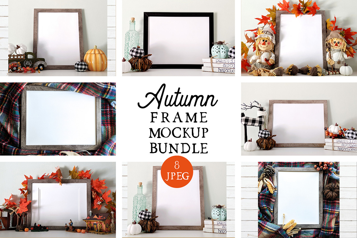 Autumn Frame Mockup Bundle 1, a Product Mockup by CatBoneDesign (Photo 1 of 10)