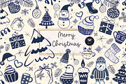 Hand Drawn Whimsical Christmas clipa, an Illustration by BigCakeBee (Thumbnail 1 of 4)