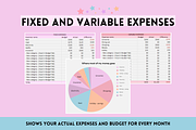 Budget Spreadsheet + Expense Tracker, a Templates & Theme by SunshineStudioBoutique (Thumbnail 5 of 9)