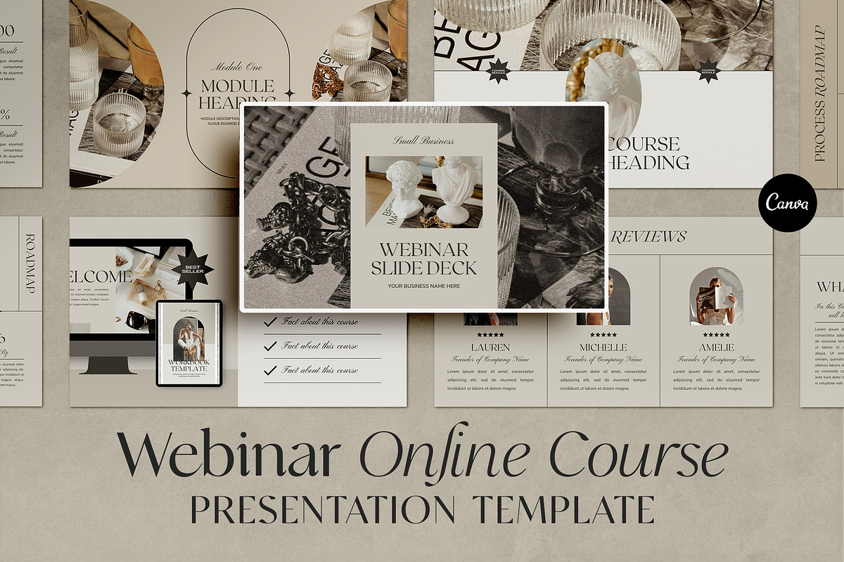 Coach + Course Creator Bundle CANVA, a Magazine Template by Studio Loire (Photo 5 of 76)