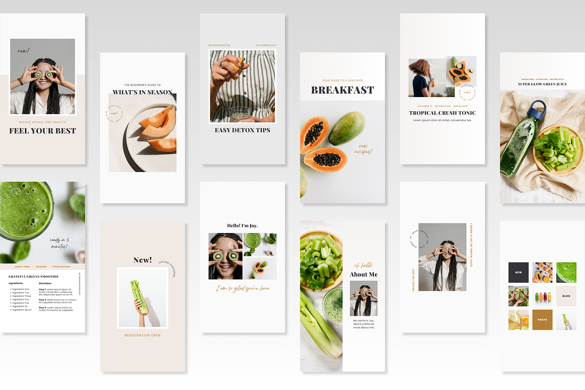 4-in-1 Nutrition Bundle for Canva, a Templates & Theme by Erin Cassidy (Photo 16 of 29)