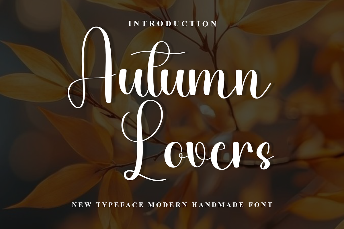 Autumn Lovers, a Handwritten Font by FreshTypeINK (Photo 1 of 8)