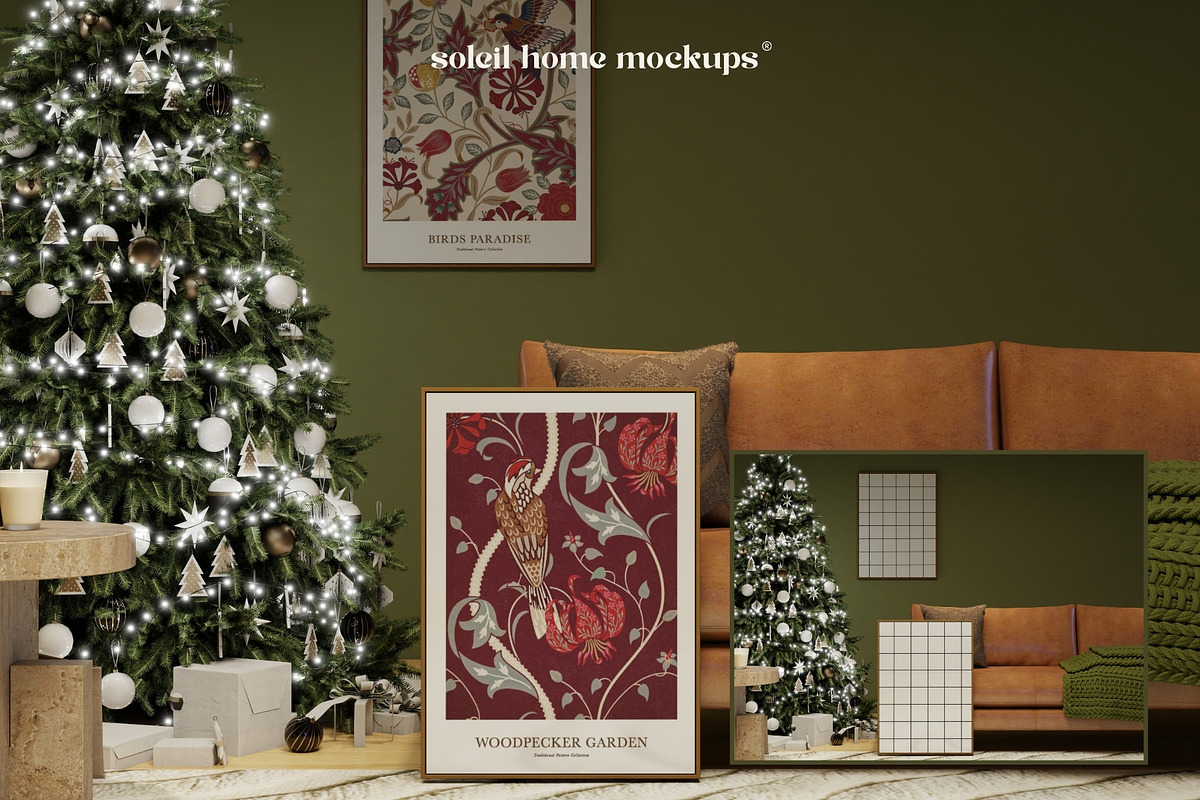 DREAMY | Christmas Frame Mockup Set, a Household Mockup by SoleilHomeMockups (Photo 6 of 11)