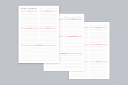 Generic Planning Pages Set V-09, a Stationery Template by shahsoft (Thumbnail 2 of 3)