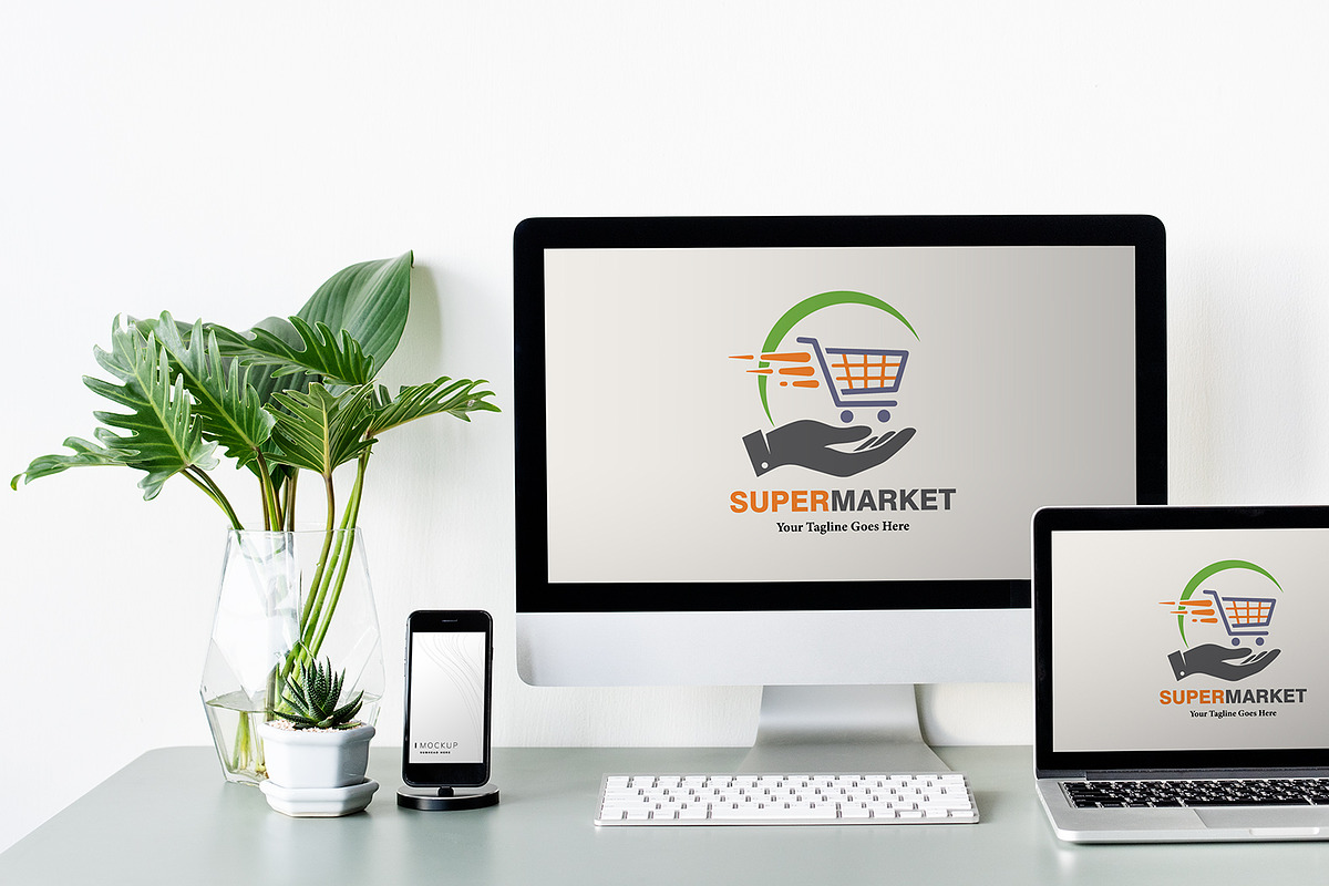 Modern Grocery Store Logo Design, a Branding & Logo Template by YUDesignStore (Photo 3 of 8)