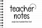 Teacher Notes - Handwritten Font, a Handwritten Font by Airotype (Thumbnail 1 of 8)