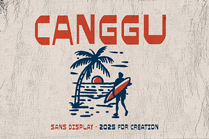 Canggu – Retro Surf Display Font