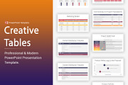 Creative Tables PowerPoint, a Presentation Template by OceanArt (Thumbnail 1 of 29)