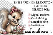 Whimsical Easter Squirrel Clipart, an Illustration by Daily.Designs (Thumbnail 2 of 8)