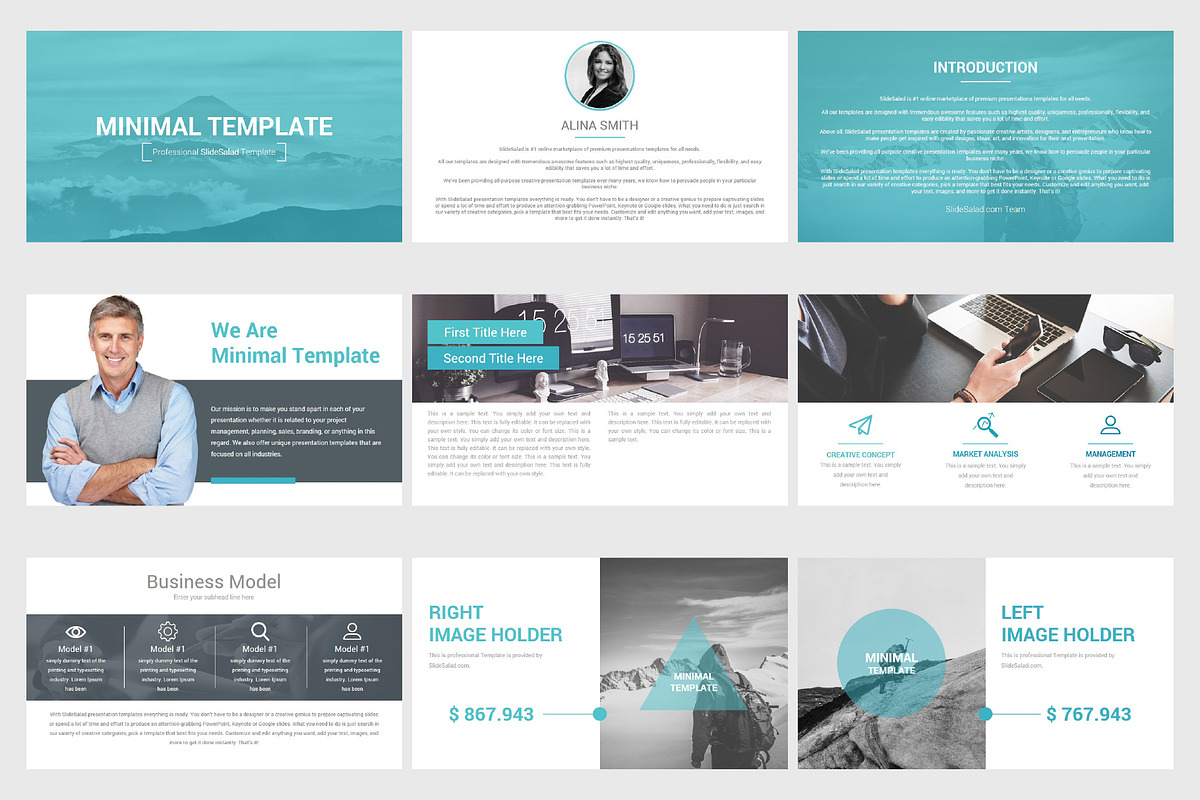 Best Minimal Keynote Template, a Presentation Template by SlideSalad (Photo 5 of 20)