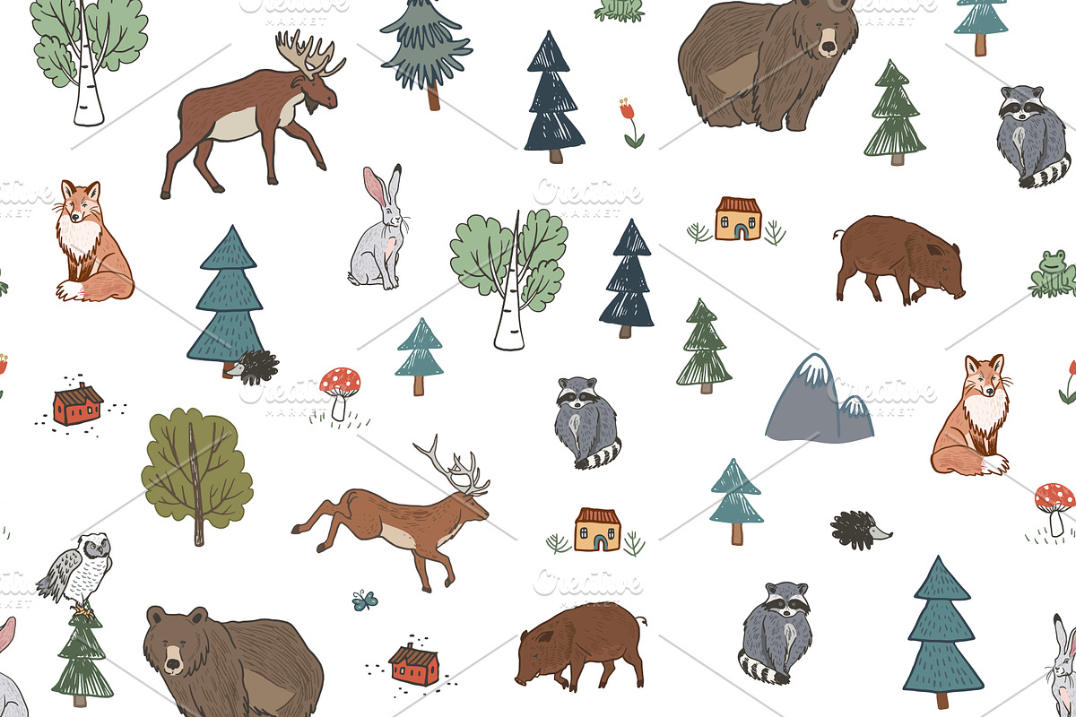 Animals World Map, an Animal Illustration by GooseFrol (Photo 20 of 28)