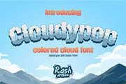 Cloudypop, a Font by Rashdrawn (Thumbnail 1 of 8)