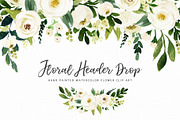 Watercolor White Flower Clip Art, an Illustration by Graphic Box (Thumbnail 3 of 7)