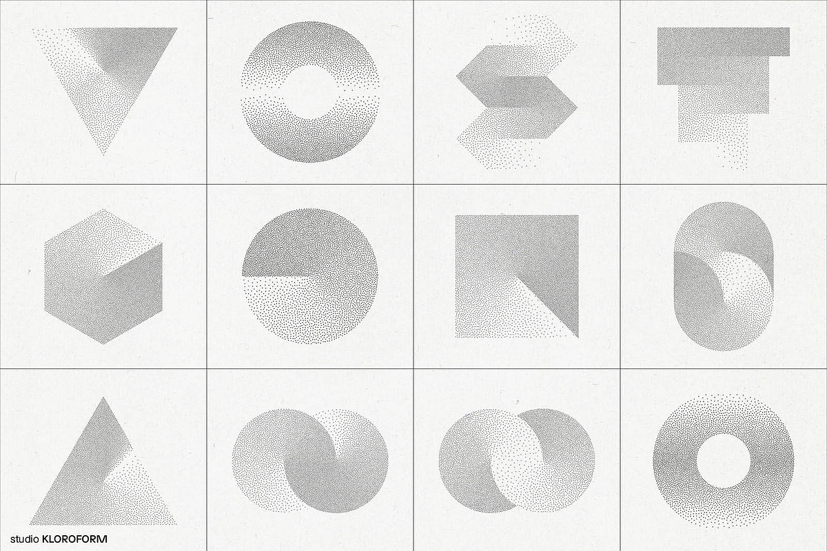 Stipple 1 - 100 dotted objects, an Object Graphic by kloroform (Photo 2 of 20)