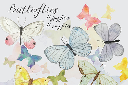 Watercolor Butterflies
