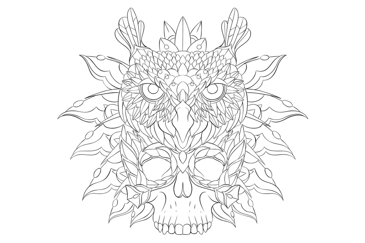 Ethnic Collection: Owl, an Animal Illustration by ArtoJoy (Photo 4 of 5)