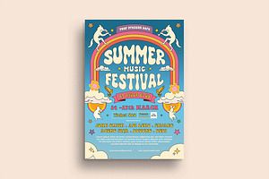 Summer Music Festival Flyer, a Flyer Template by megarez
