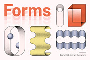 Geometric & Abstract Illustrations, an Object Graphic by Paulina Sara Design (Thumbnail 1 of 17)