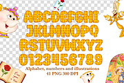 Princess with rose Alphabet, a Transportation Illustration by LoLoArt (Thumbnail 3 of 3)