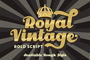 Royal Vintage - Bold Retro Font, a Script Font by PutraCetol Studio (Thumbnail 1 of 12)