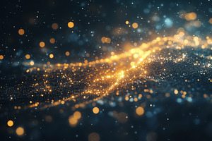 A mesmerizing abstract background featuring a wave of shimmering golden and blu, a Photo by Textures & Backgrounds