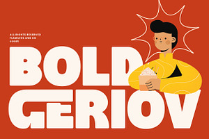 Bold Geriov - Bold Display Font, a Font by Flawless And Co