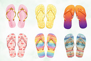 Summer Flip Flop Sublimation Clipart, an Illustration by Creative Art (Thumbnail 2 of 8)