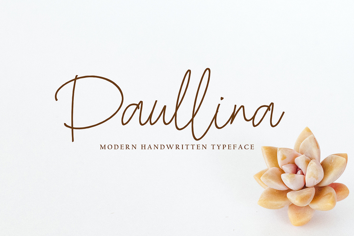 Paullina, a Script Font by pineungtype (Photo 1 of 9)
