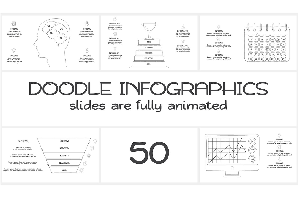 Doodle Presentation Canva Template 1 preview 7