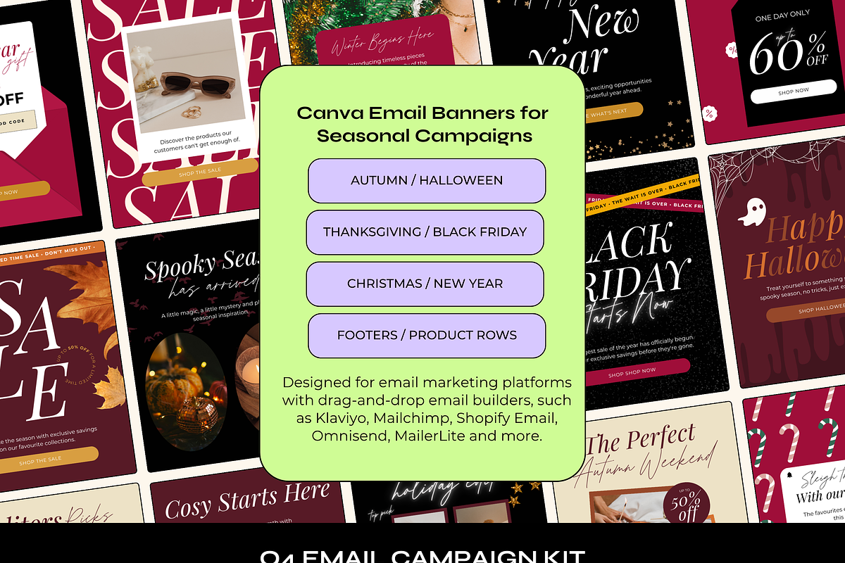 Seasonal Email Campaign Template Kit, an Email Template by The Pixel Palace (Photo 2 of 8)
