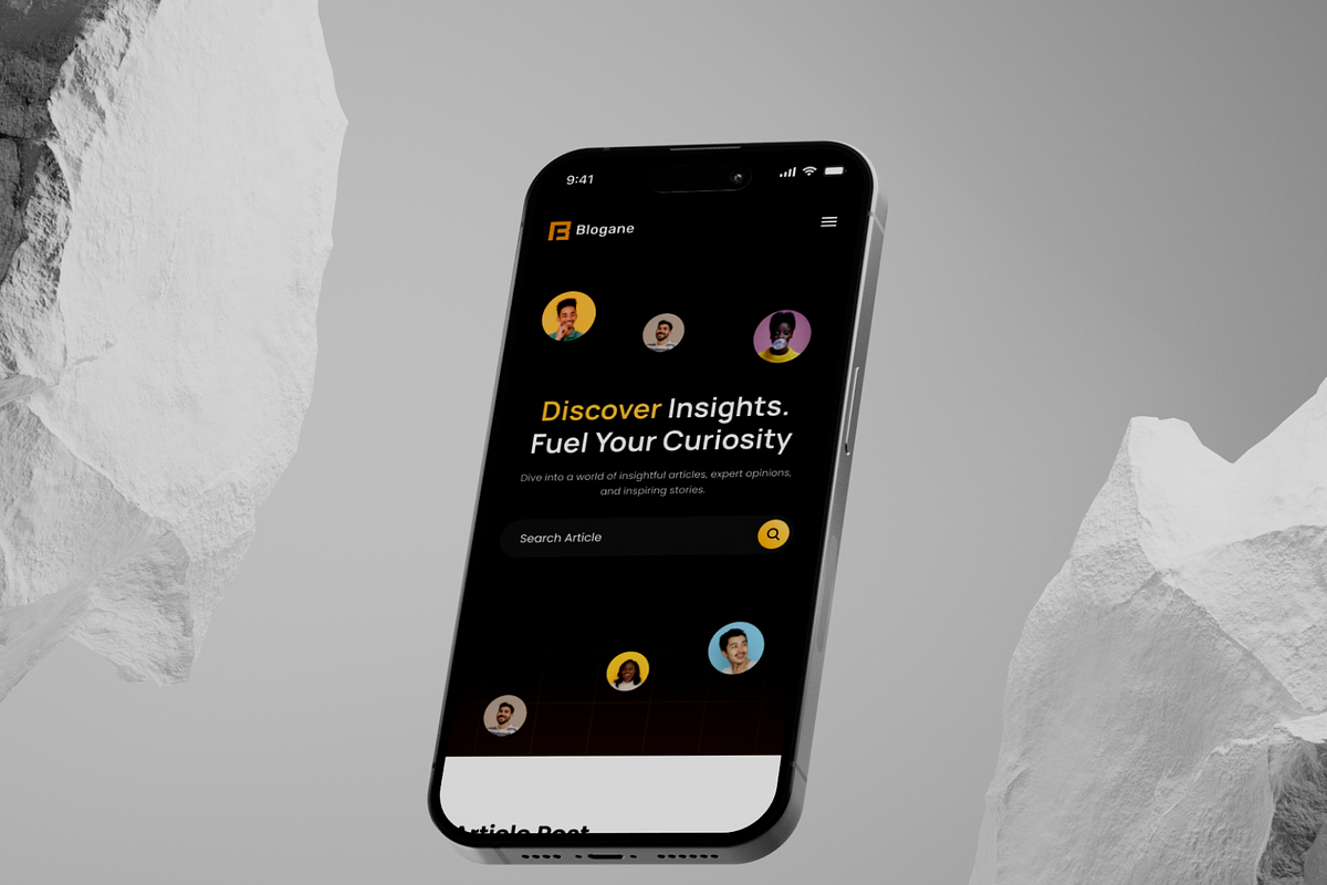 Blogane - Framer Template for Blog, a Landing Page Template by Agensip Design Agency (Photo 8 of 10)