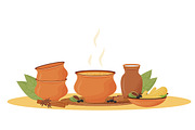 Indian cuisine cartoon illustrations, a Food Illustration by IMG visuals characters (Thumbnail 13 of 28)