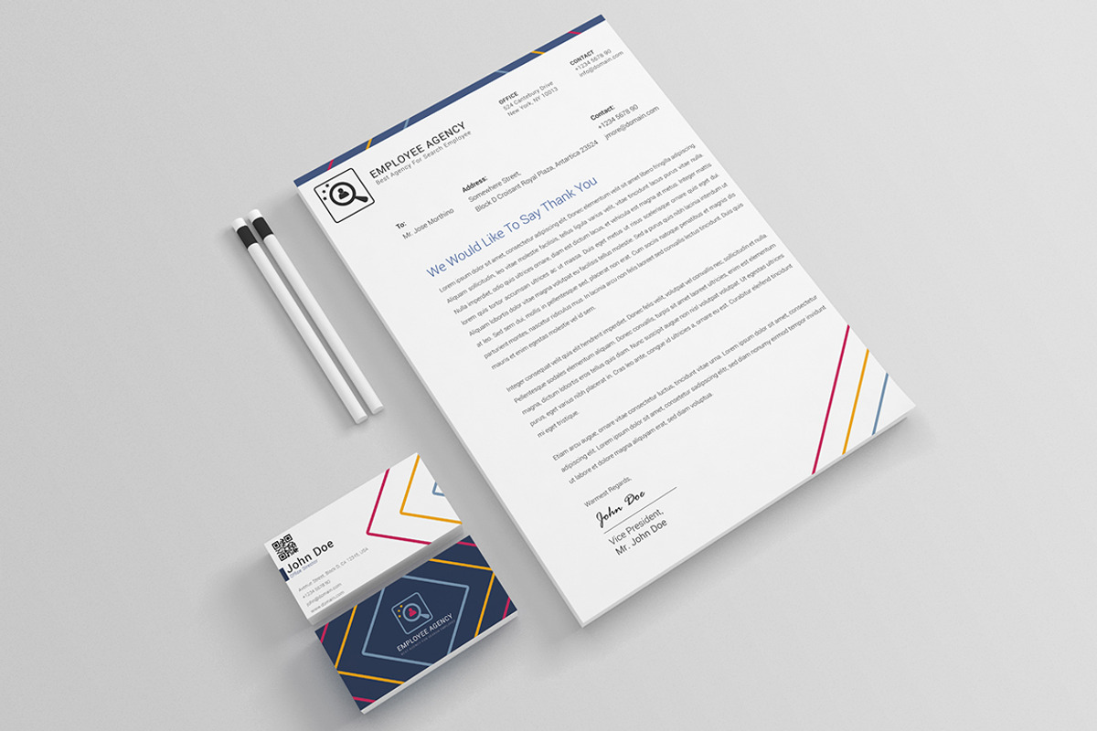 Employee Agency Stationery Templates, a Stationery Template by Affantjie Photowork (Photo 4 of 10)